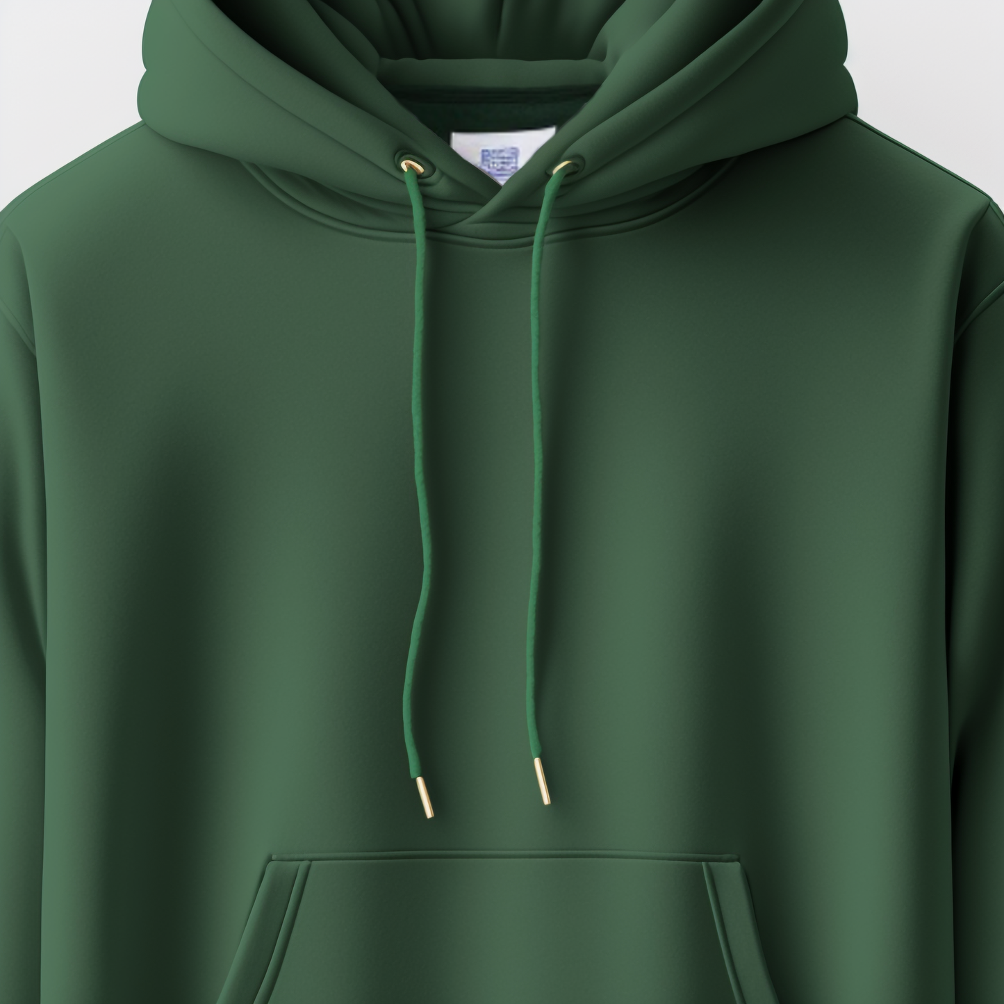 Soft Cotton Hoodie in Green