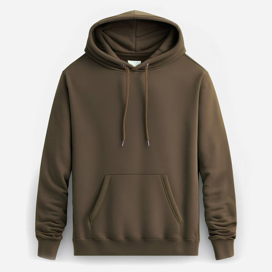 Soft Cotton Hoodie in Clay